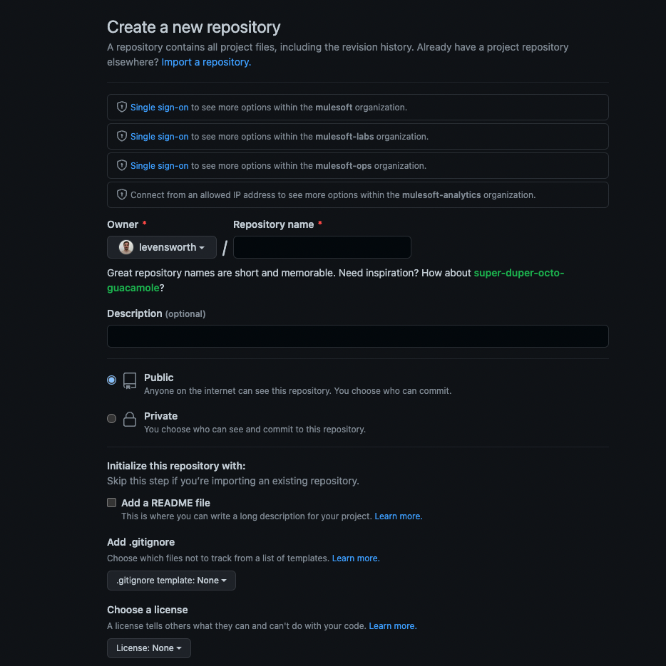 New Github repo